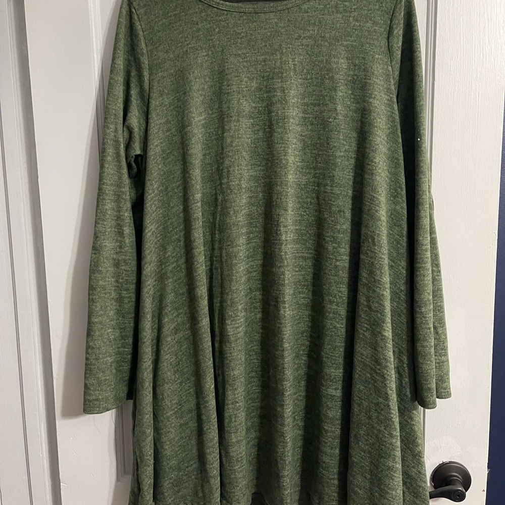 Chic Soul Green Moss Dress